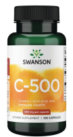 Витамин С 500 мг Свенсон, 100 капсул