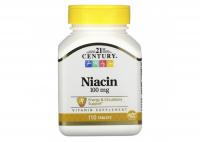 Ниацин, 21st Century, 100 мг, 110 таблеток