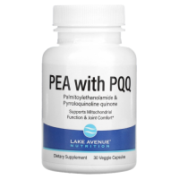 ПЭА с Пальмитоилэтаноламид (PEA with PQQ) 300 мг, Lake Avenue Nutrition, 30 вегетарианских капсул