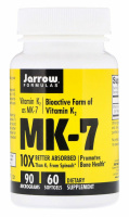 MK-7 (Менахинон-7), 90 мкг, Life Extension, 60 капсул