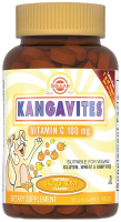 Кангавитес с витамином С 100 мг со вкусом апельсина Солгар (Kangavites Vitamin C 100 mg) - 90 таблеток