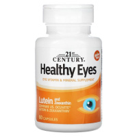 Комплекс для здоровья глаз с лютеином и зеаксантином (Healthy Eyes Lutein & Zeaxanthin), 21st Century, 60 капсул