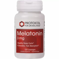 Мелатонин (Melatonin), 3 мг, Protocol for Life Balance, 120 пастилок