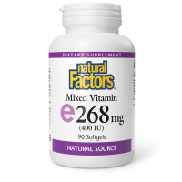 Смешанный витамин E, 268 мг (400 МЕ) (vitamin E 268 mg (400 IU) Natural Factors, 90 мягких таблеток