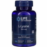 L-лизин (L-Lysine) 620 mg Life Extension, 100 вегетарианских капсул