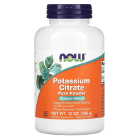 Чистый порошок цитрата калия (Potassium Citrate Pure Powder), NOW Foods, 12 унций (340 г)