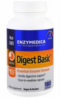 Digest Basic, формула с основными ферментами Enzymedica (Энзаймедика), 180 капсул