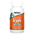 Железо Двойная сила Нау Фудс (Iron Double Strength Now Foods), 36 мг, 90 капсул