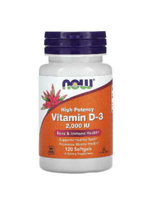 Витамин Д3 (Vitamin D3), 2,000 МЕ, 120 капсул