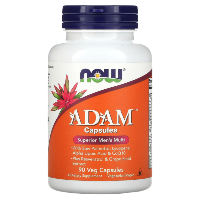 АДАМ (ADAM), превосходные мужские мультивитамины, 90 вегетарианских капсул