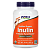 Сертифицированный органический инулин Now Foods (Inulin пребиотик Нау Фудс), порошок, 227 г