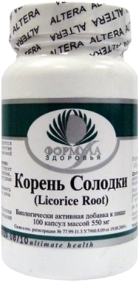 Корень Солодки (Licorice Root) Альтера Холдинг, 100 капсул
