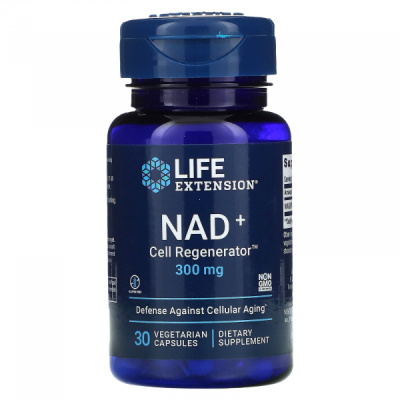 NAD+ Cell Regenerator (регенератор НАД и клеток) 300 мг Life Extension, 30 вегетарианских капсул
