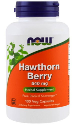 Ягоды боярышника (Hawthorn Berry), 540 мг, 100 капсул