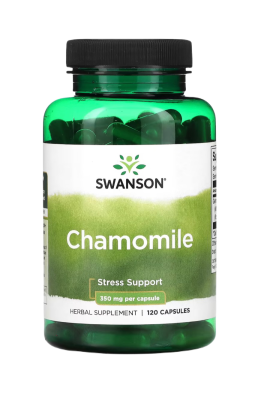 Ромашка (Chamomile) 350 мг, Swanson, 120 капсул