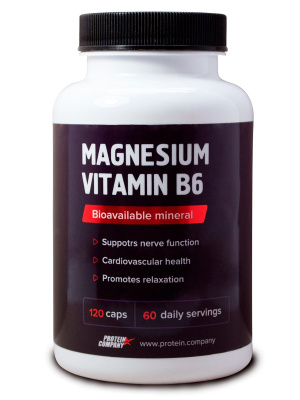 Магний + витамин B6  (Protein Company), 120 капсул